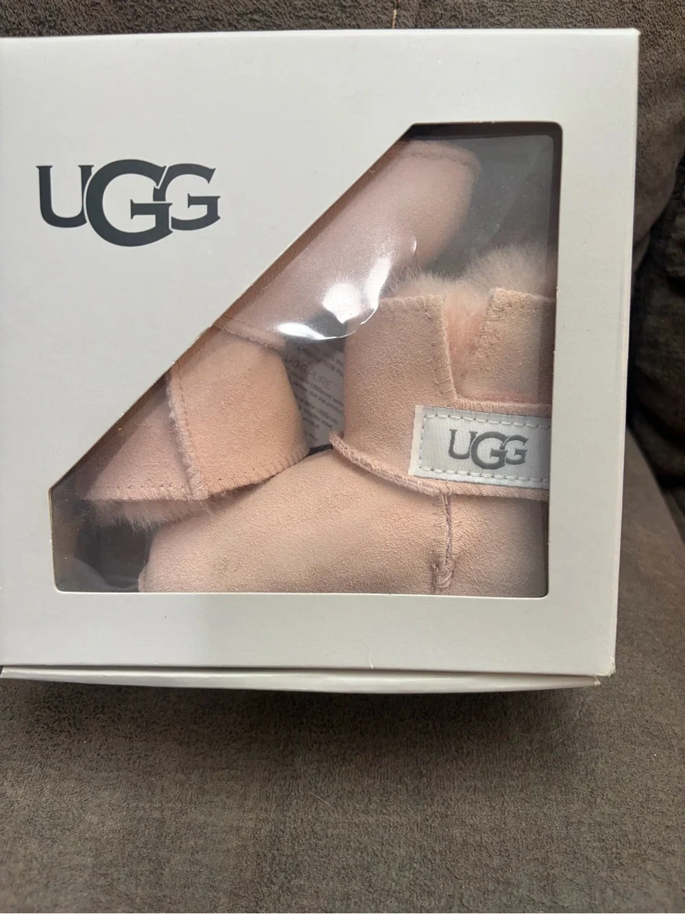 Brand New with tags UGG Baby Pink Shearling Booties